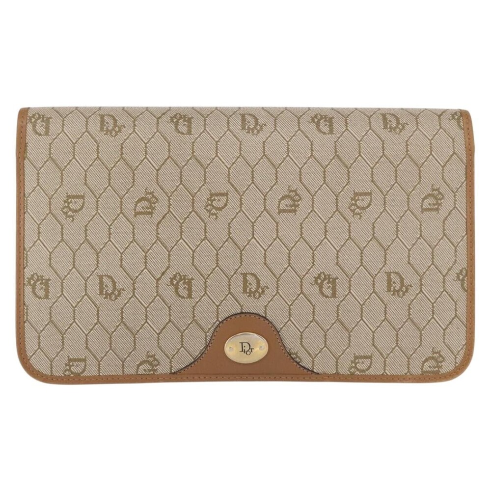 Christian Dior Vintage Honeycomb chain Canvas